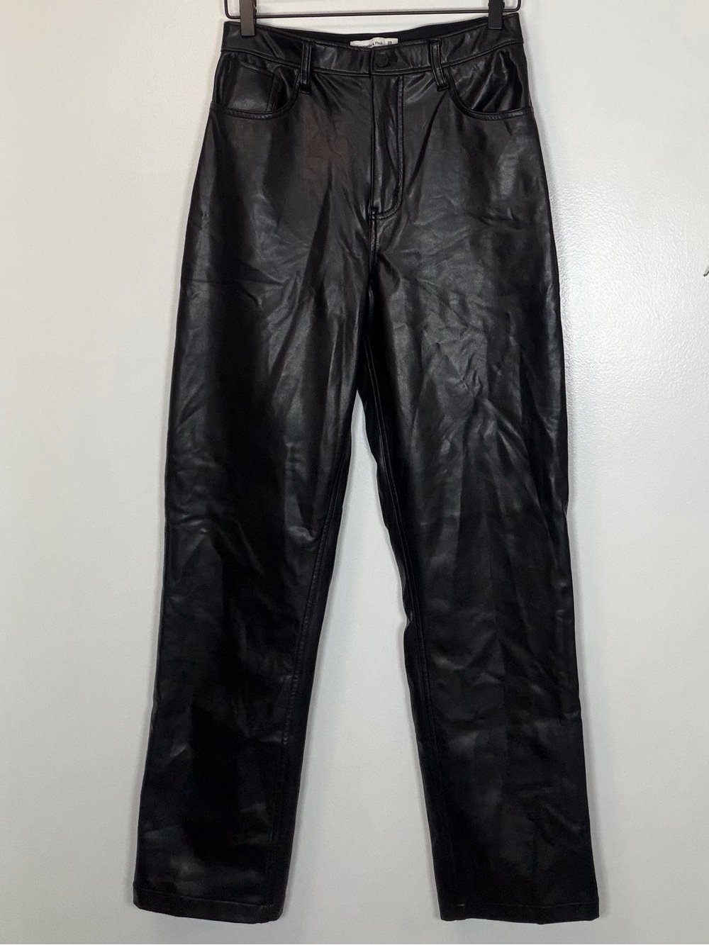 Abercrombie & Fitch Black Faux Leather Women’s Pants